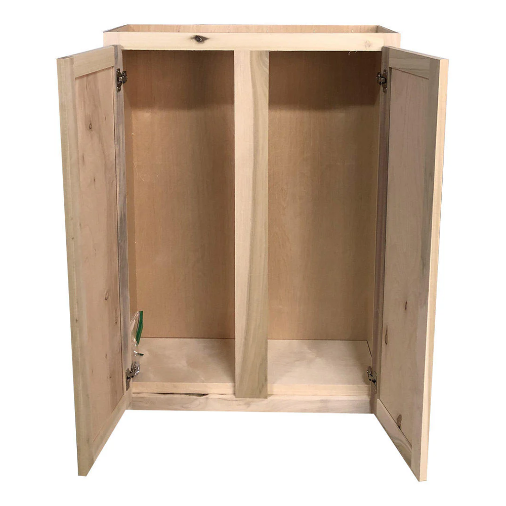 Kitchen Wall Cabinet | Unfinished Poplar | Shaker Style | 30x42x12 in